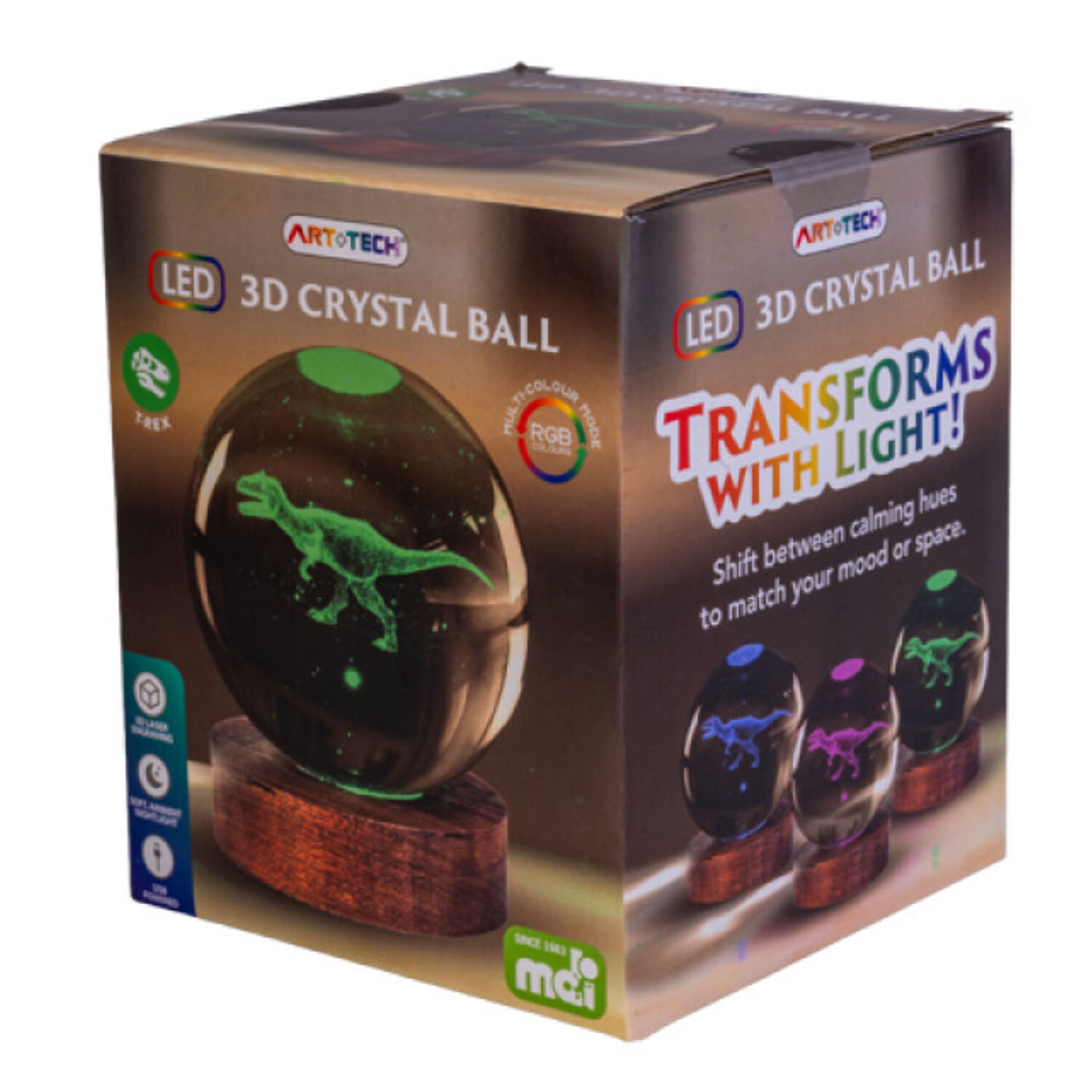 T Rex 3D LED Crystal Lamp additional image