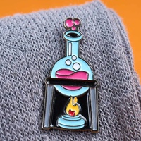 Bunsen Burner Enamel Pin additional image