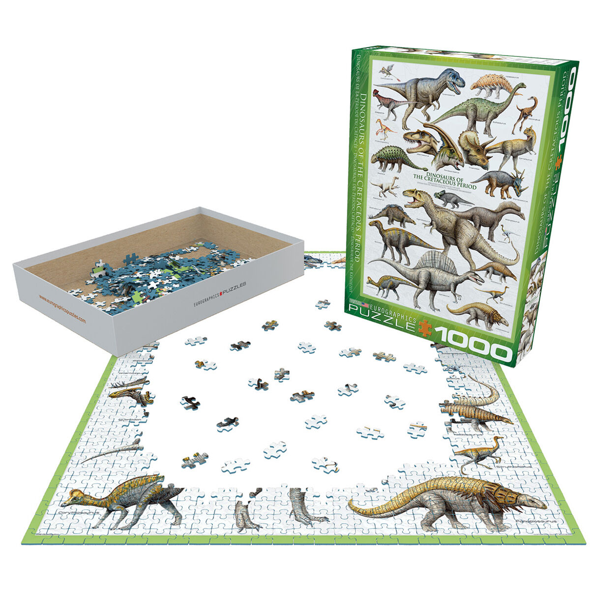 Cretaceous Period Dinosaurs 1000pc Jigsaw Puzzle additional image