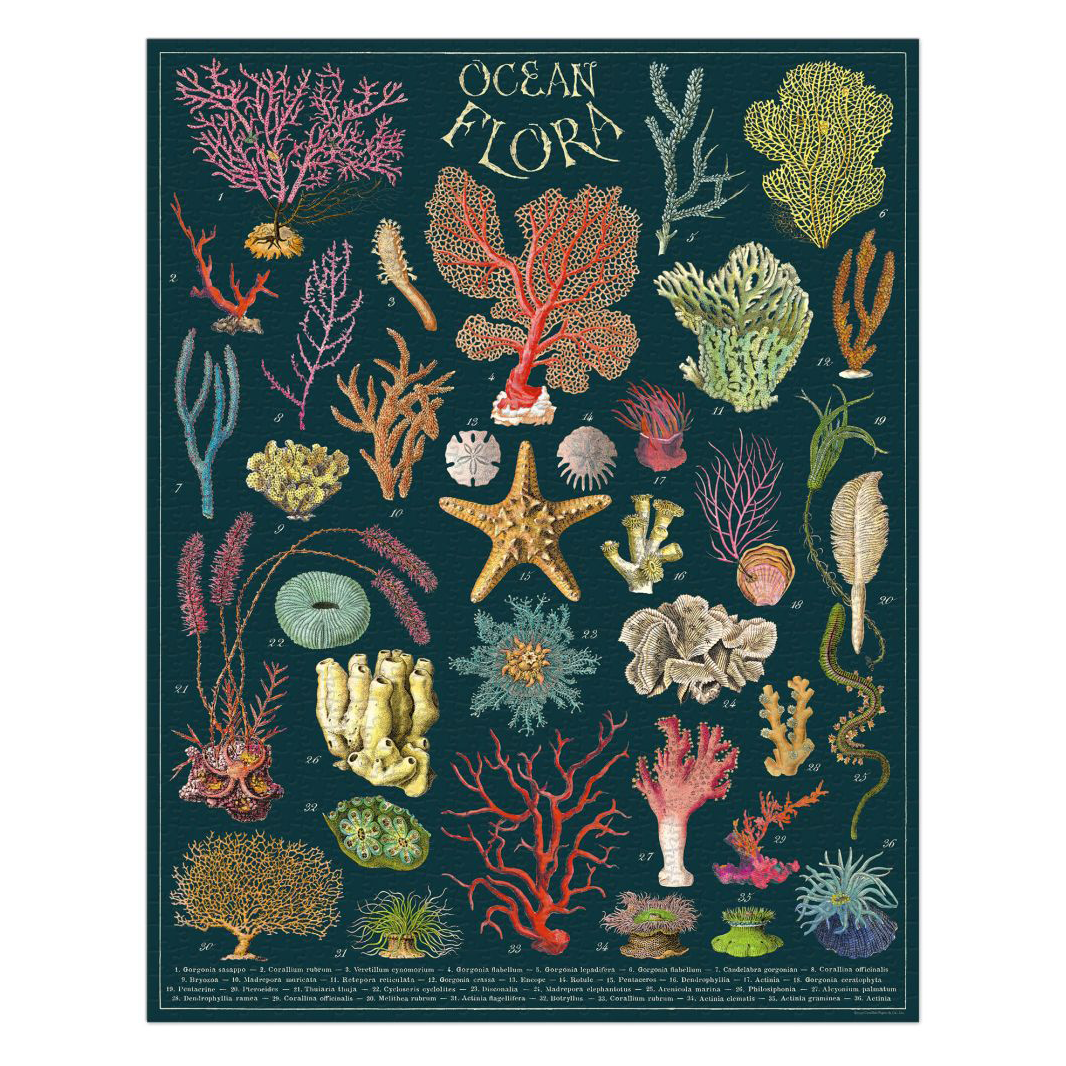 Ocean Flora Vintage 1000pc Jigsaw Puzzle additional image