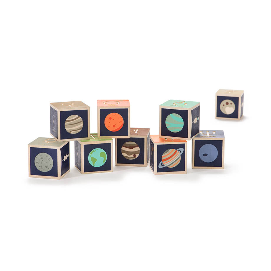 Uncle Goose Planets Wooden Blocks 9pcs additional image
