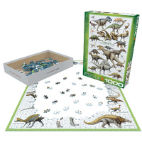 Cretaceous Period Dinosaurs 1000pc Jigsaw Puzzle additional image