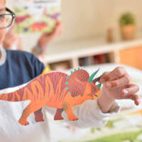 Dinosaurs Illustrated Poster with 32 Stickers additional image