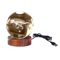 T Rex 3D LED Crystal Lamp additional image