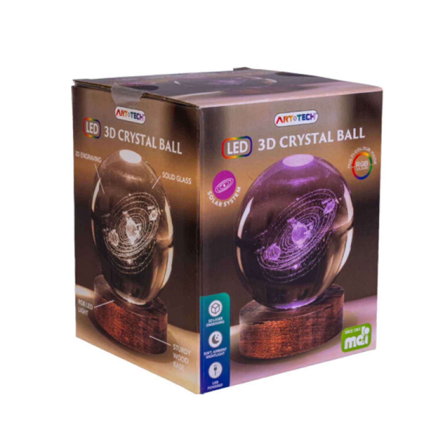 Solar System 3D LED Crystal Lamp additional image