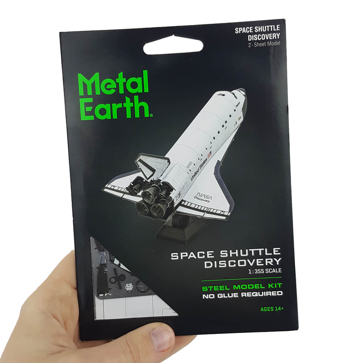 Metal Earth Space Shuttle Discovery NASA Orbiter 1:355 scale 3D Model DIY Kit 