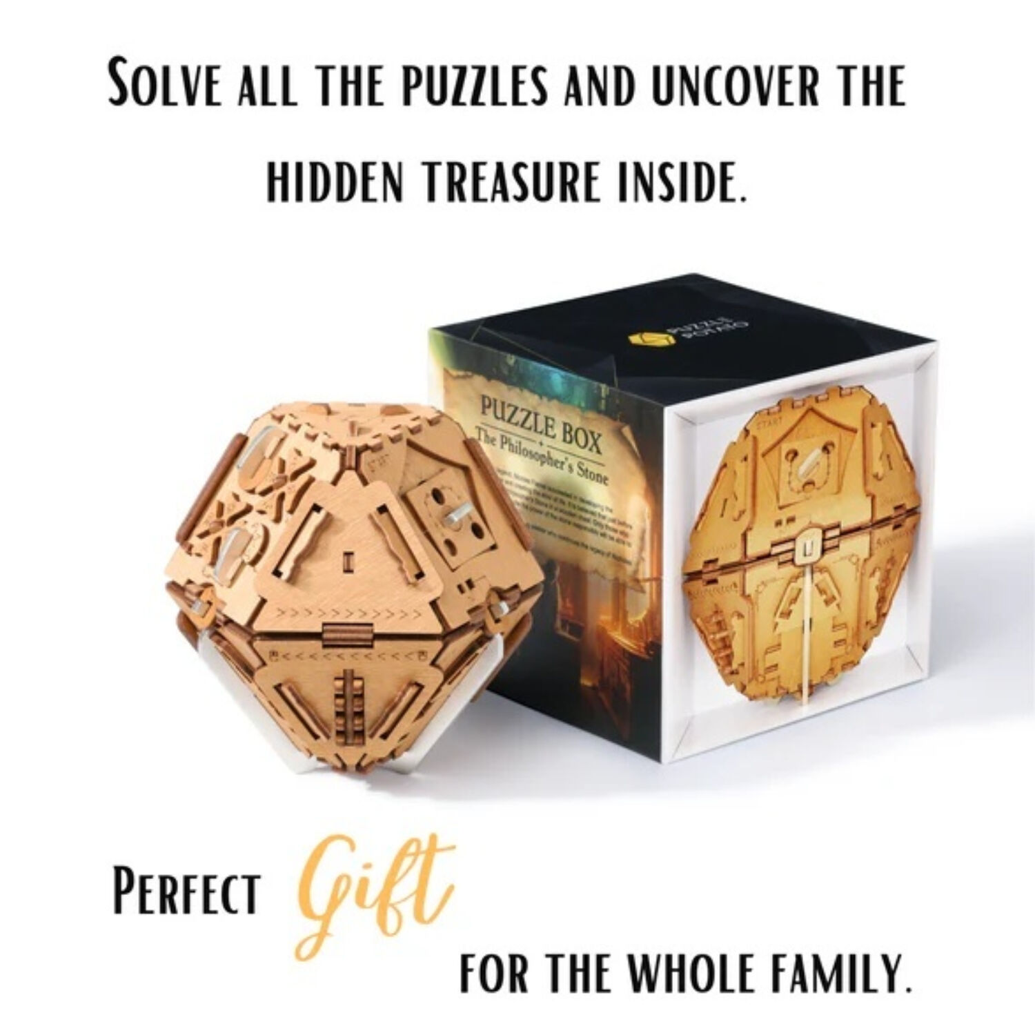 Philosopher's Stone Box with Metal Puzzle Box additional image