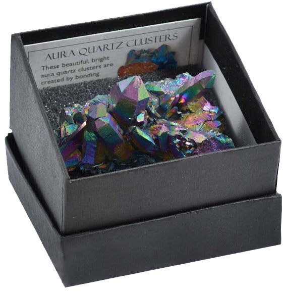 Large Boxed Aura Quartz Cluster image