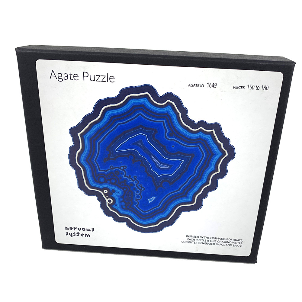 Agate Wooden Puzzle [Colour: Blue White] image