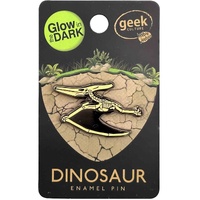Glowing Dinosaur Skeleton Pteranodon Enamel Pin Product main image