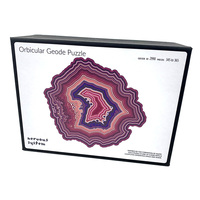 Orbicular Geode Wooden Puzzle [Colour: Purple Pink] Product main image