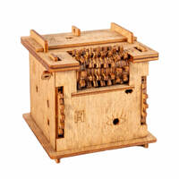 Schrodinger's Cat Cluebox Escape Room in a Box Wooden Puzzle