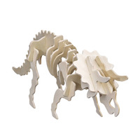 Wooden Dinosaur Small Triceratops Product main image