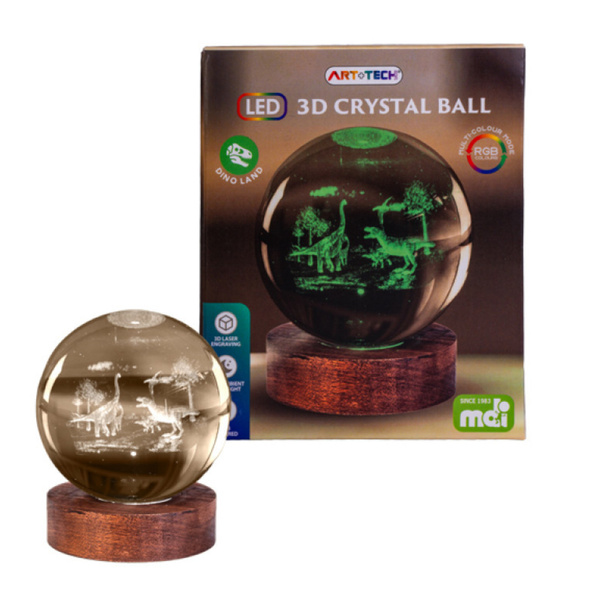 Dino Land 3D LED Crystal Lamp