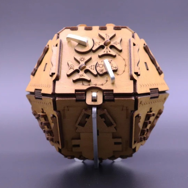 Philosopher's Stone Box with Metal Puzzle Box